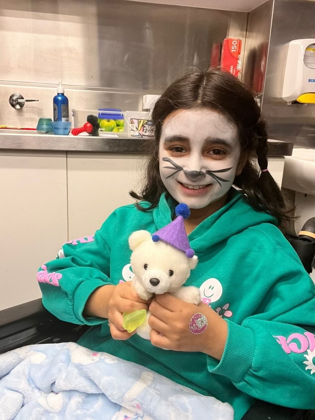 Eliyana has spent time in and out of hospital as doctors try to find the cause of her symptoms. Picture: Supplied by family