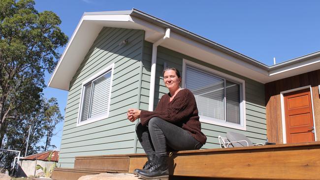 Zoe Pook and her family have finally moved into their new home. Picture: Emily Kowal