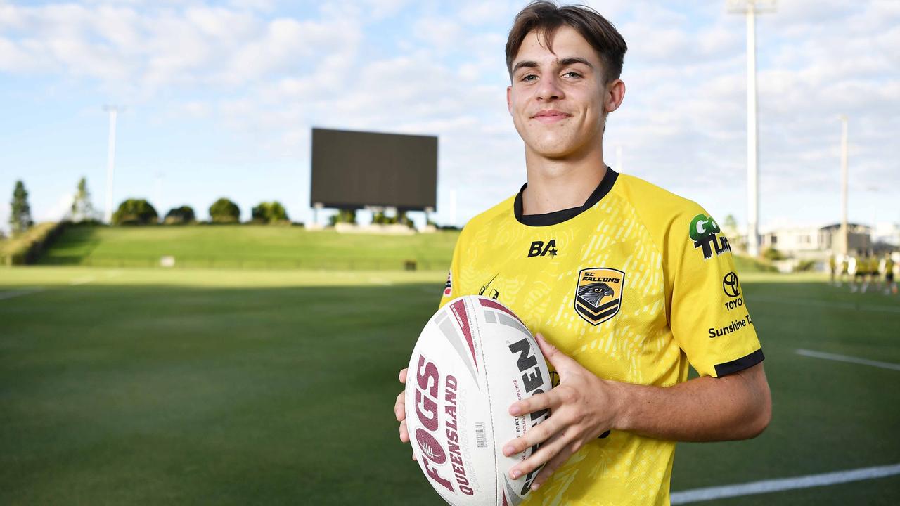 Sunshine Coast Falcons Cyril Connell Cup player Tyson Fallon-May. Picture: Patrick Woods.