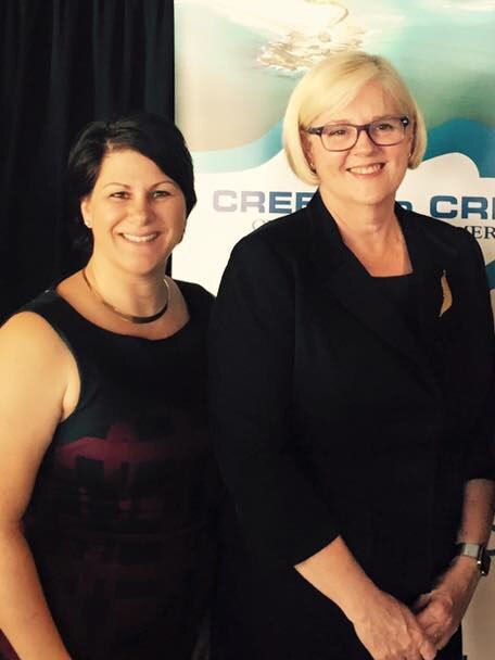 Helensvale State High School P&amp;C President Nerise Moore with McPherson MP Karen Andrews in 2016.