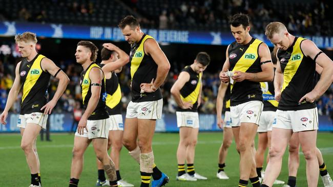 The Tigers are in danger of slipping out of the eight. Picture: Getty Images