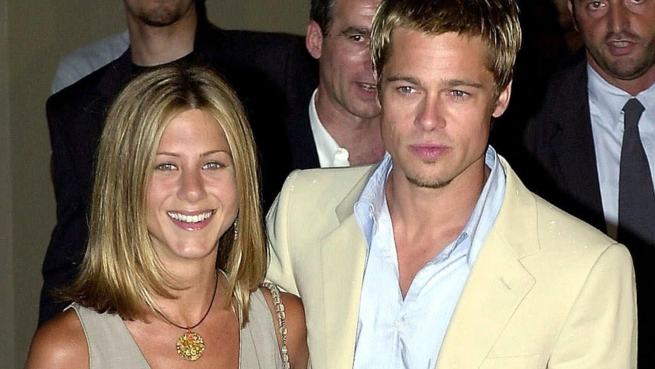 Jennifer Aniston and Brad Pitt, then husband and wife, in Italy in 2001.