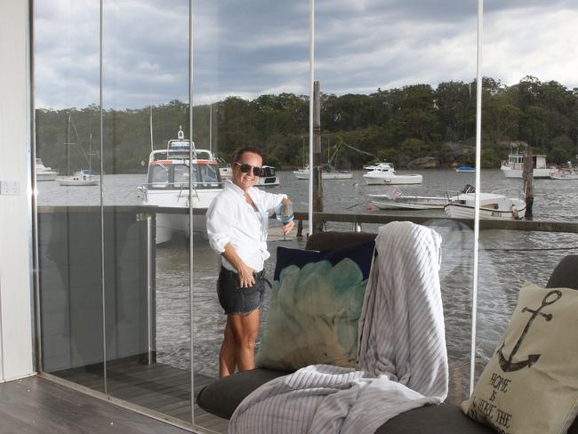 Project manager Michelle Gauci on floating house. Pictures: Sue Graham