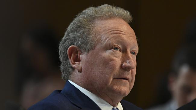 Andrew Forrest, Fortescue Metals Group, The Minderoo Foundation at the Jobs and Skills Summit at Parliament House in Canberra. Picture: NCA NewsWire / Martin Ollman