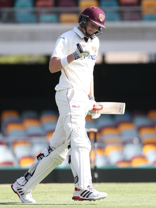 Matt Renshaw reaches a timely ton. Picture: Peter Wallis