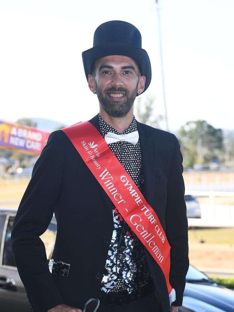 Gympie Times Ladies Day race day - Gentlemens Fashions of the Field winner (for the seventh time running) Lon Gray