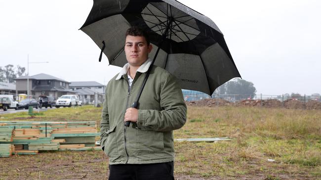 Samuel Raco just found his first home after searching for two years. Picture: Richard Dobson