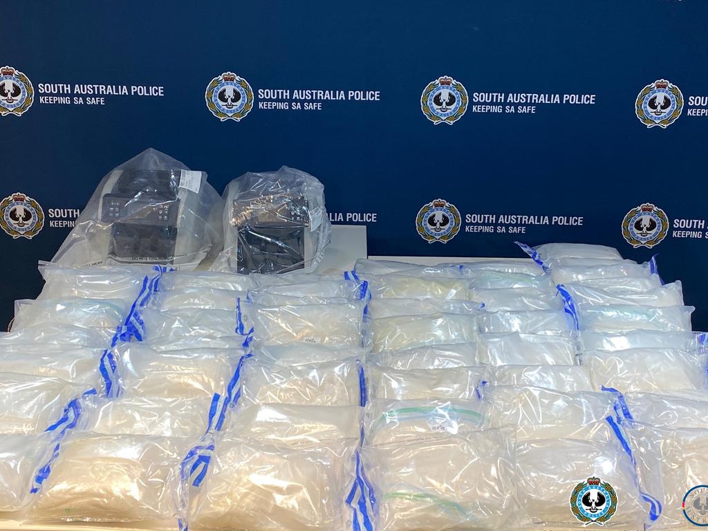 Allegations of a plan to flood Australia with meth have been heard in court. Picture: SA Police