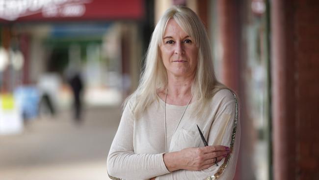 Hairdresser Leisa Cody, who lost her house to the flood, says her insurance premiums have risen from about $1300 to $5000. Picture: David Caird