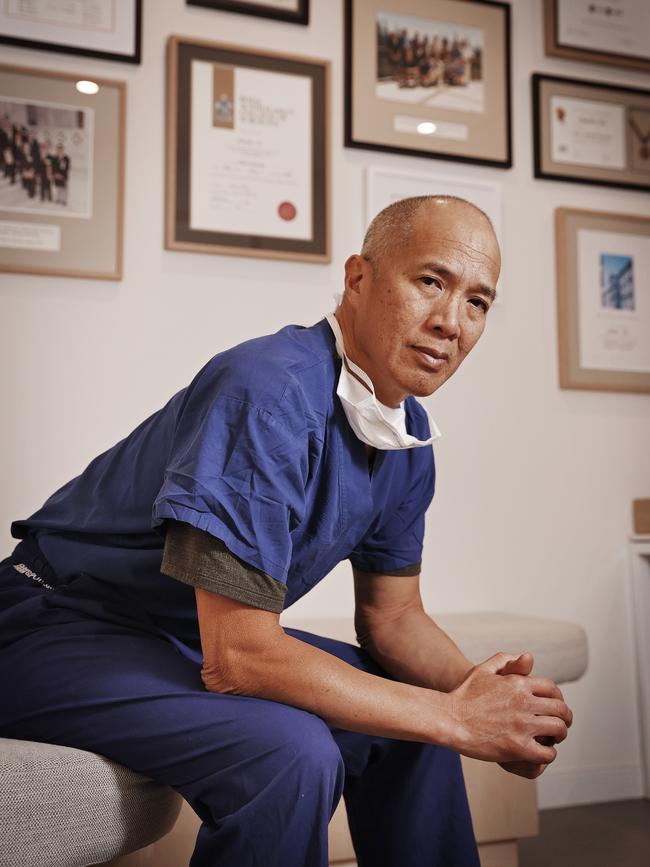 Australian neurosurgeon Dr Charlie Teo pictured at his offices in Roseberry. Picture: Sam Ruttyn