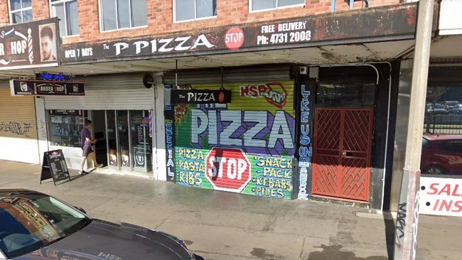 A man has died after being found with stab wounds outside a pizza shop in Sydney's western suburbs. Picture: Google Maps