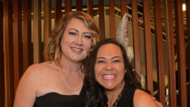 Jaye Harris and Romecca Sawers at The Ark black tie charity ball at Parkwood Village. Picture: Regina King