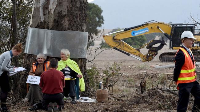 The Western Hwy upgrade is set to resume after being given the green light by the federal court, Picture: Nicole Garmston