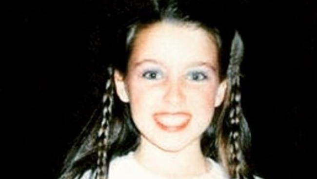 Dannii Minogue as a child.