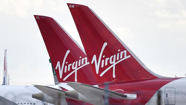 Virgin Atlantic passenger aircraft at Heathrow Airport. Picture: AFP