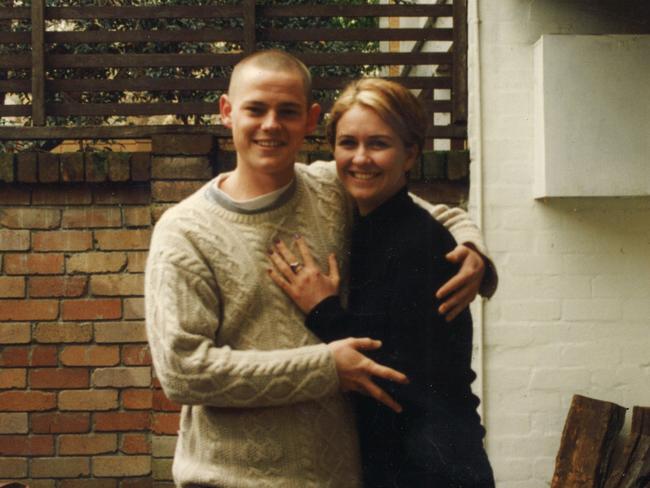 David Breckenridge pictured with girlfriend, Vanessa Baylis in 1997.