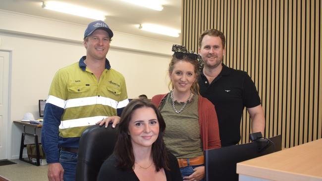 Moloney and Sons Engineering manufacturing manager David Moloney, chief financial officer Gerri Moloney, director, Lloyd Moloney and (sitting) HR administrator Jodie Backshall.