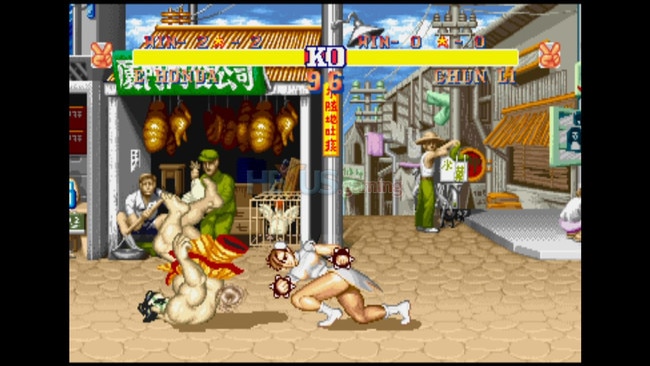 You ready for this? Chun-Li rams E.Honda in Street Fighter II. Picture: File