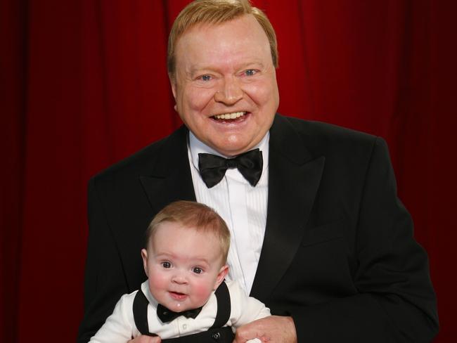 Bert Newton with grandson Sam Welsh when he was younger.