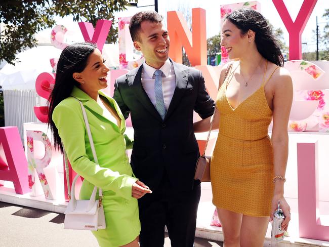 Marisa Rahmani, left, Will Frietas and Rochelle Toubji. Picture: Sam Ruttyn