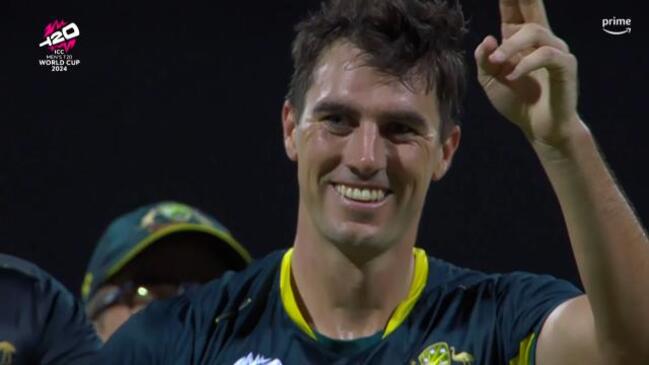 Cummins becomes just 2nd Aussie to claim a T20 World Cup Hat-trick!