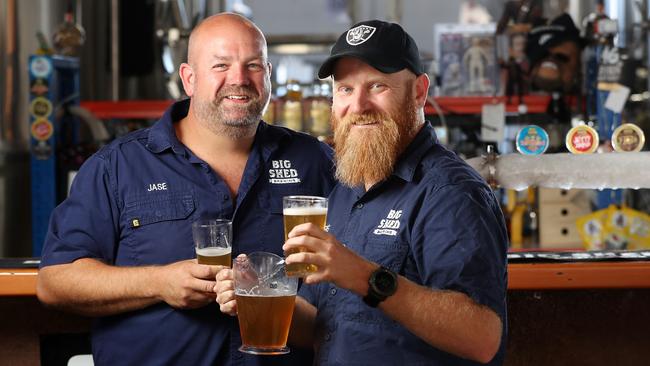 Jason Harris and Craig Basford from Big Shed Brewing.