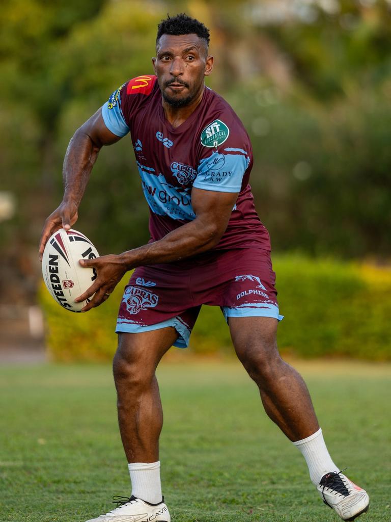 PNG international Nixon Putt has returned to the CQ Capras for the 2025 Hostplus Cup season. Photo: Luke Fletcher