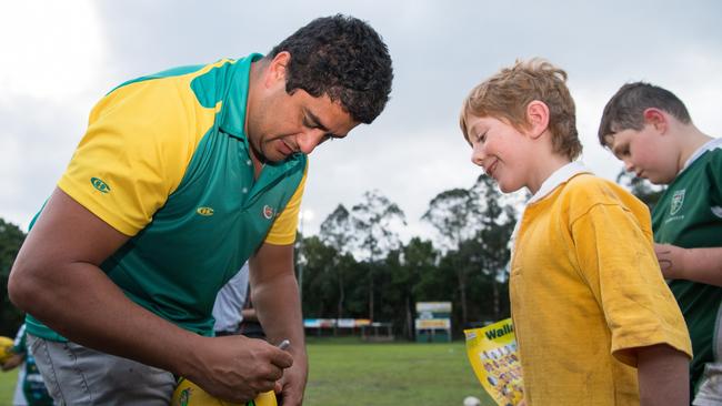 The Classic Wallabies hold coaching clinics to spread the word - and love - of rugby.