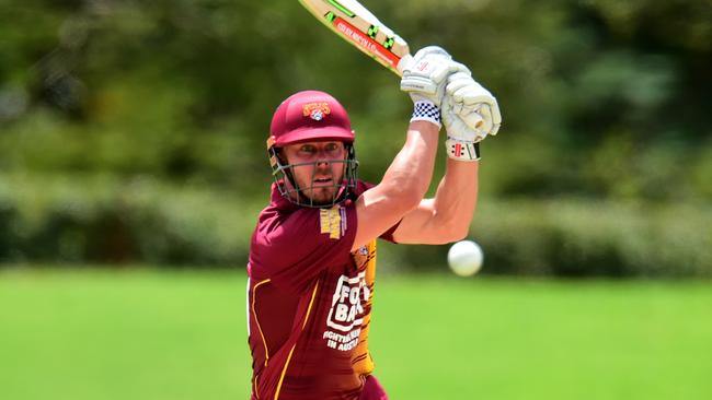 JTL Cup cricket match between Queensland and Tasmainia at Riverway Stadium. Bulls Chris Lynn. Picture: Evan Morgan