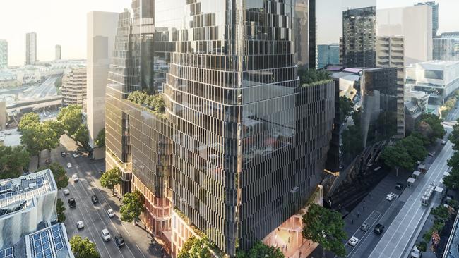 An artist’s impression of the Charter Hall development at 555 Collins Street.