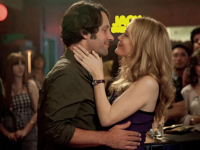 Paul Rudd and Leslie Mann in a scene from film This is 40.