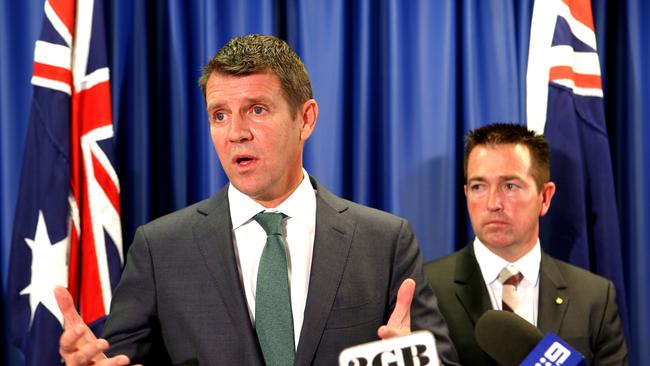 Premier Mike Baird and Local Government Paul Toole release the IPART report on Tuesday. Pictures by Stephen Cooper