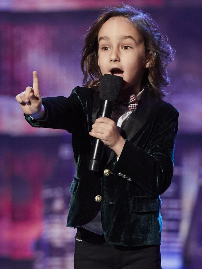 JJ hits the stage full of confidence.