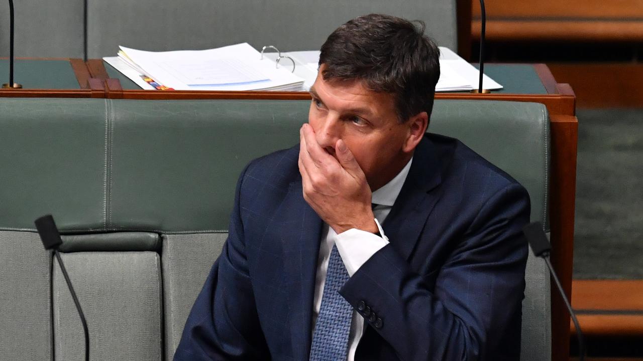 Pressure is mounting on Energy Minister Angus Taylor to create a clean energy focused stimulus plan. Picture: Sam Mooy/Getty Images