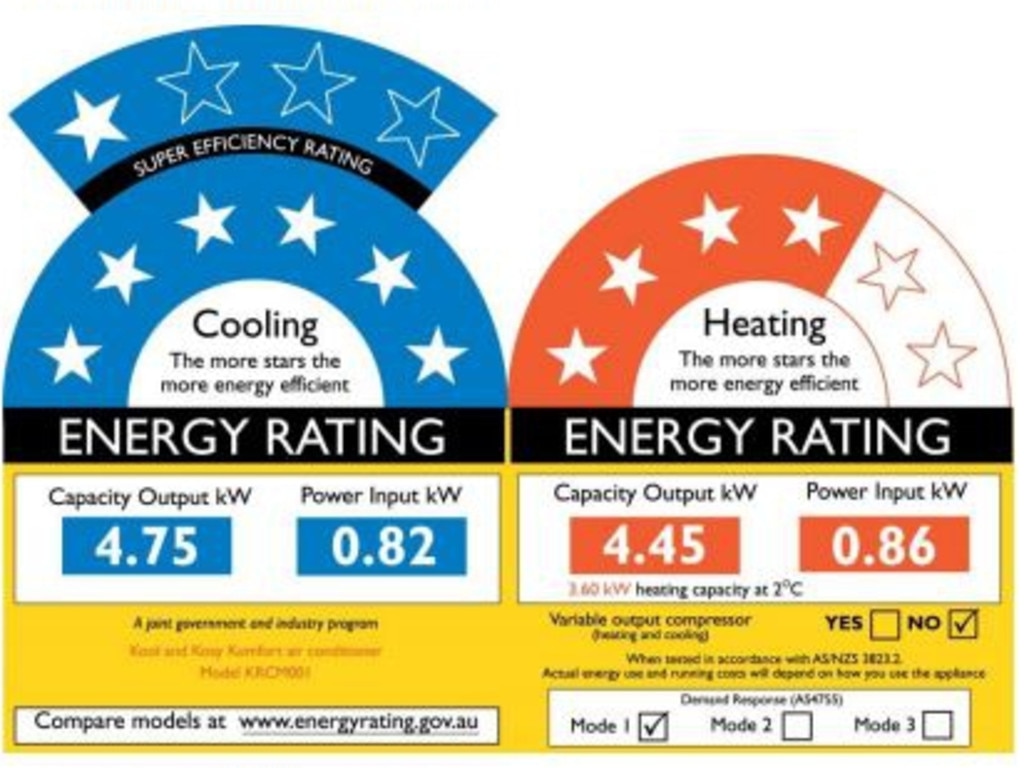 energy-rating-label-for-airconditioners-australia-new-change