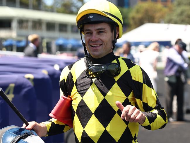 SYDNEY, AUSTRALIA - JANUARY 25: Aaron Bullock riding Clear Thinking win Race 3 TAB Highway Handicap  during Sydney Racing at Royal Randwick Racecourse on January 25, 2025 in Sydney, Australia. (Photo by Jeremy Ng/Getty Images)