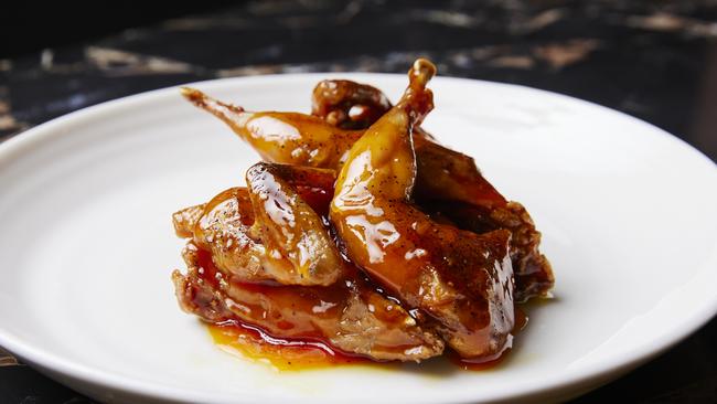 Sweet and sour quail. Just add beer.