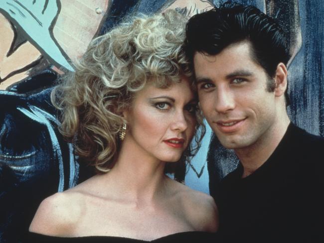 Australian singer and actress Olivia Newton-John and American actor John Travolta as they appear in the Paramount film 'Grease', 1978. (Photo by Paramount Pictures/Fotos International/Getty Images)