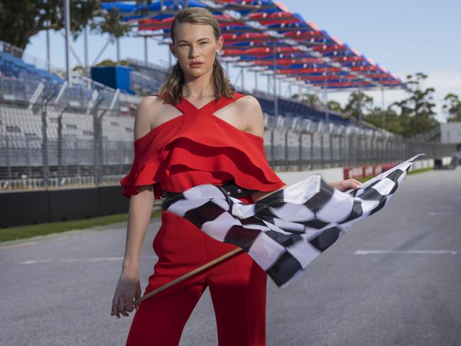 Fashion with Mirella, Clipsal Ladys lunch, Clipsal Track Adelaide. Photo: Nick Clayton