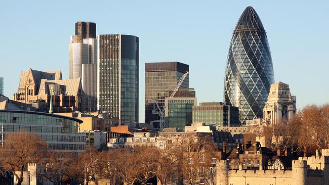 30 St Mary Axe, otherwise known as The Gherkin. Picture: Frantzesco Kangaris/Bloomberg News