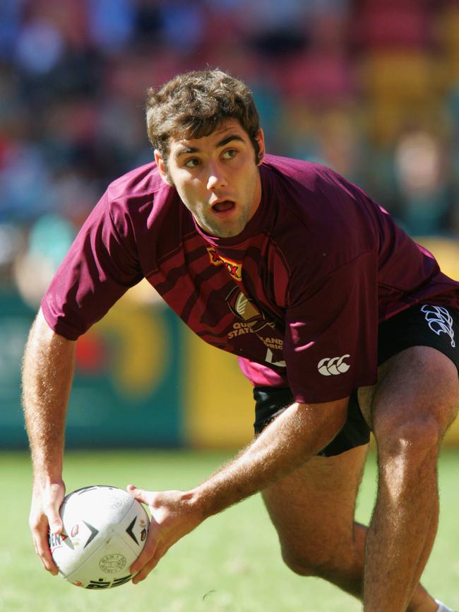 Cameron Smith training in his first Queensland camp, 2004. PicDarrenEngland