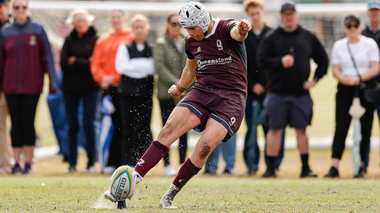 Callum Simpson. 2024 Australian Schools Rugby Championship held at Sunshine Coast Stadium, Queensland2-5 July. Day 2 Qld 1 V ACT Open Boys. Picture: Rachel Wright.