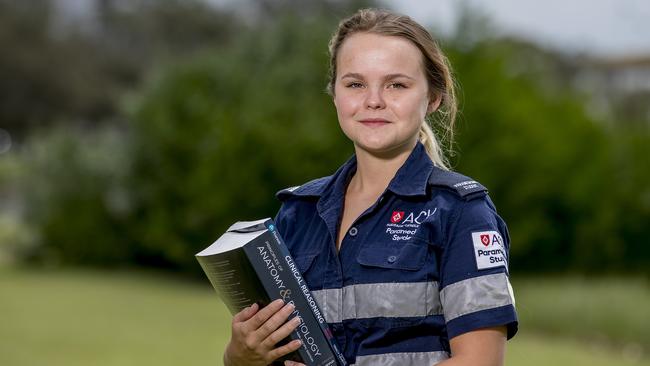 Madison Morgan lost her mum to a brain aneurysm when she was 13 and found herself caught in the wrong crowd, but she has turned her life around. Picture: Jerad Williams