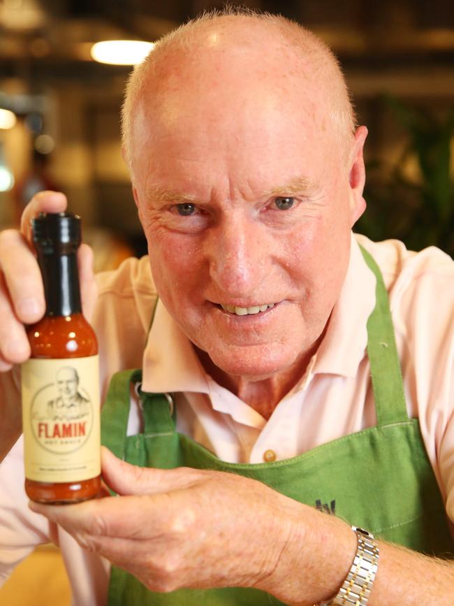 Meagher’s most recent venture was a hot sauce. Picture: Bob Barker