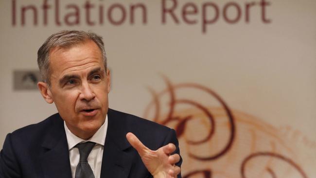 Carney in 2017 as Bank of England Governor. Picture: AFP/Frank Augstein