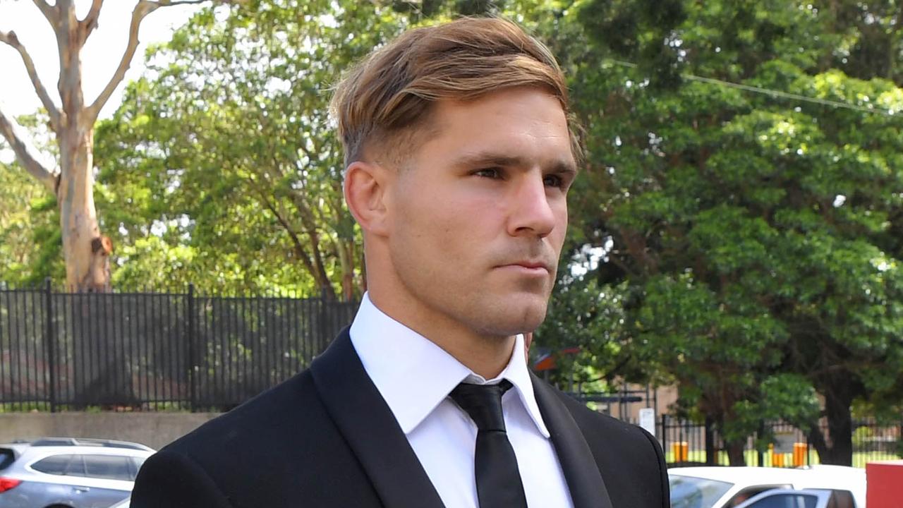 Jack de Belin could face another season on the sidelines after the jury failed to reach a reach a unanimous decision in his rape trial. Picture: NCA NewsWire/Simon Bullard