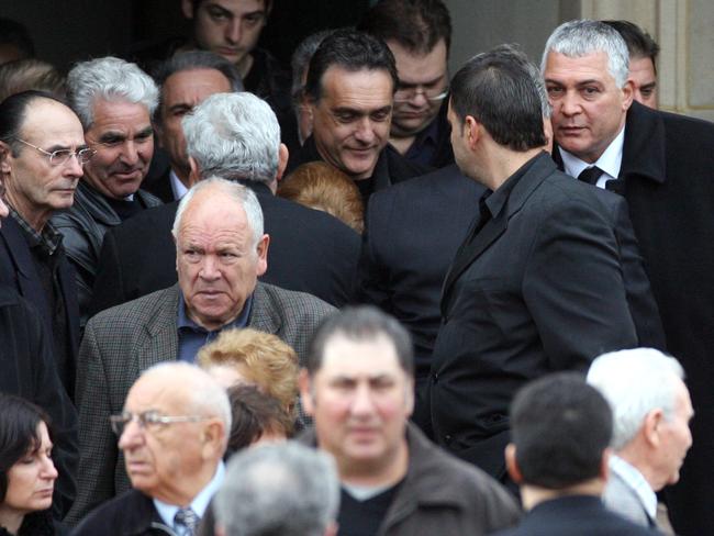 The funeral of Rosario Gangemi at St Monica's Catholic Church in Moonee Ponds.