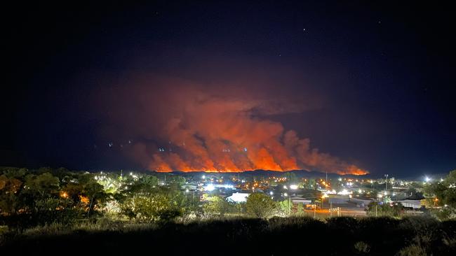 The Alice Springs bushfire has been active for almost two days.