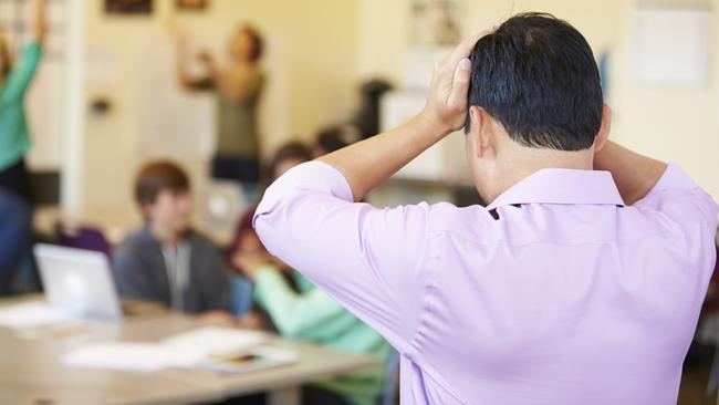 Stressed teacher . iStock