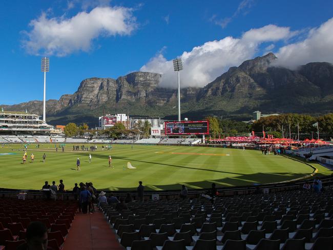 Newlands, Cape Town — a dramatic backdrop for a Test of great portent.